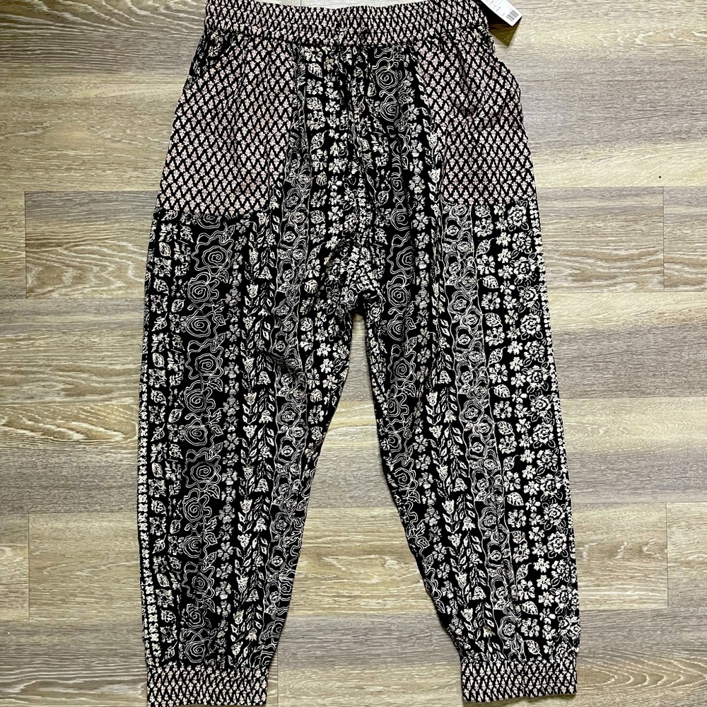 Urban outfitters or anthro boho pants cuffed hem